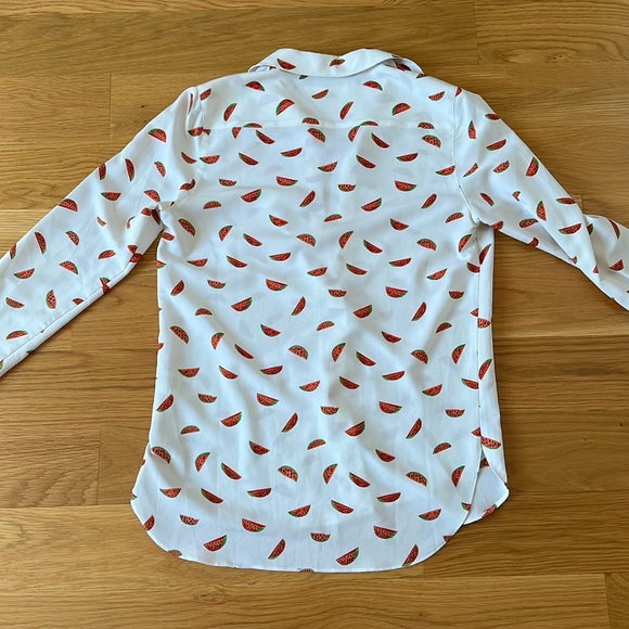 Anthropologie; “Cooper + Ella” watermelons blouse - Picture 4 of 7